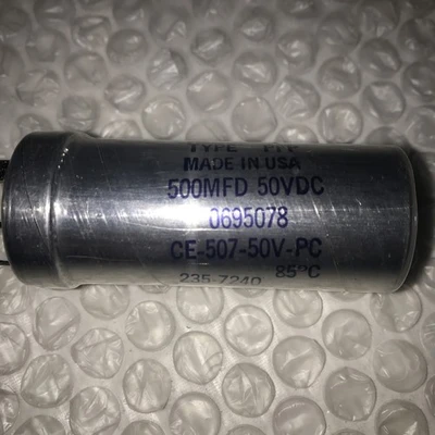 * New Mallory 235-7240 500MFD 50VDC Capacitor 0695078#