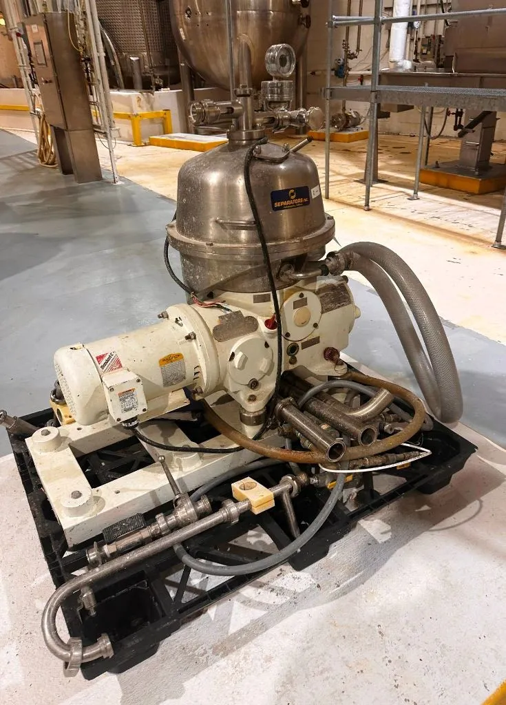 Westfalia SB 7-06-576 clarifier centrifuge, 316SS.