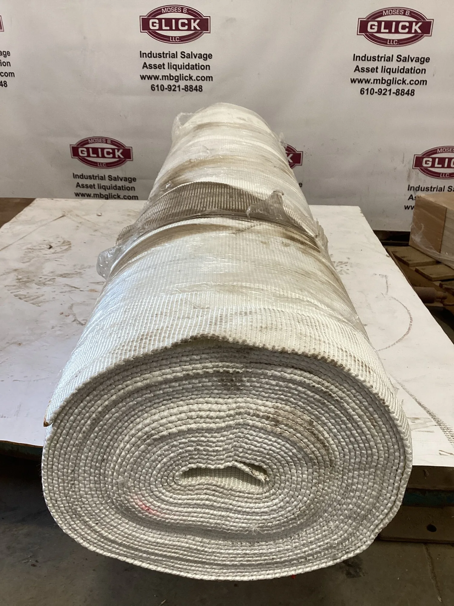 White Cordura Fabric 1850’ l x 60” w Roll 9250 sq ft