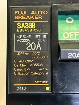 USED FUJI ELECTRIC BB3ASB-020