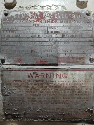 Used General Electric 5CD193RA040A800 D.C. Motors Kentucky US | Edwards Industrial Repair #1312887