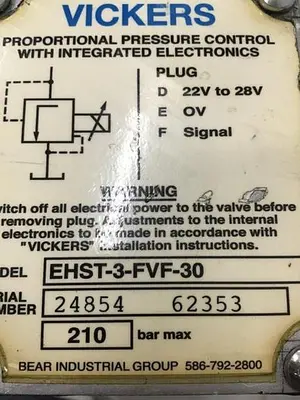 USED VICKERS EHST-3-FVF-30