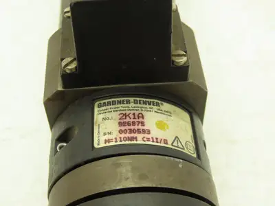 Gardner Denver 2 BA Electric Servo Nutrunner Inline Tool w/Transducer Spline End