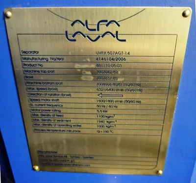 Alfa-Laval Complete 8-10 TPH Olive Oil Processing Line.