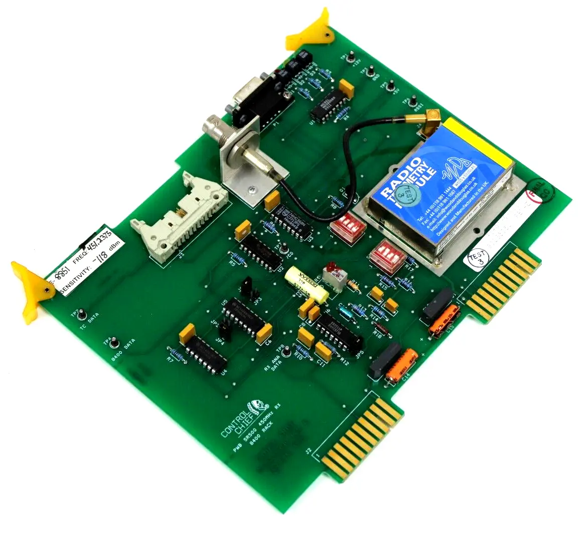 USED CONTROL CHIEF 25-02-0-010 REMOTE TRANSMITTER BOARD REV B 25020010