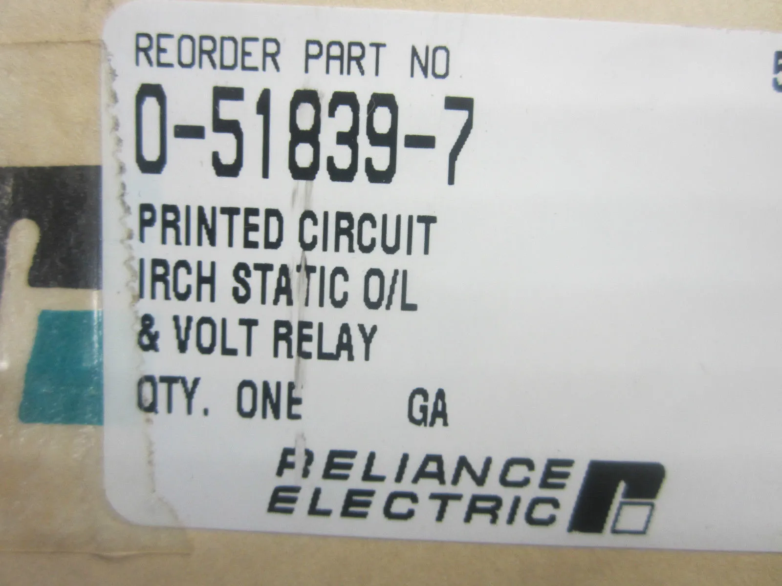 Reliance Electric 0-51839-7 PC Board 0518397
