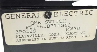 NEW GENERAL ELECTRIC 565B714G42 DISCONNECT SWITCH UNIT 30A 600V 3POLE