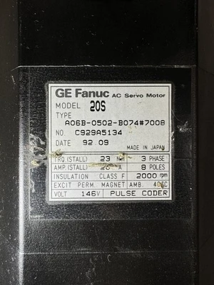 FANUC A06B-0502-B074 Servo Motor | Shelby Machinery LLC (2)