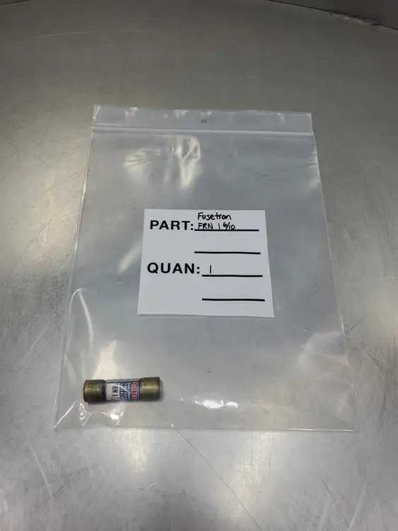 Used Fusetron FRN 1 6/10 Dual-Element Time Delay Fuse, 250V, 6/10A Fuses | Palmetto Automation #1155925