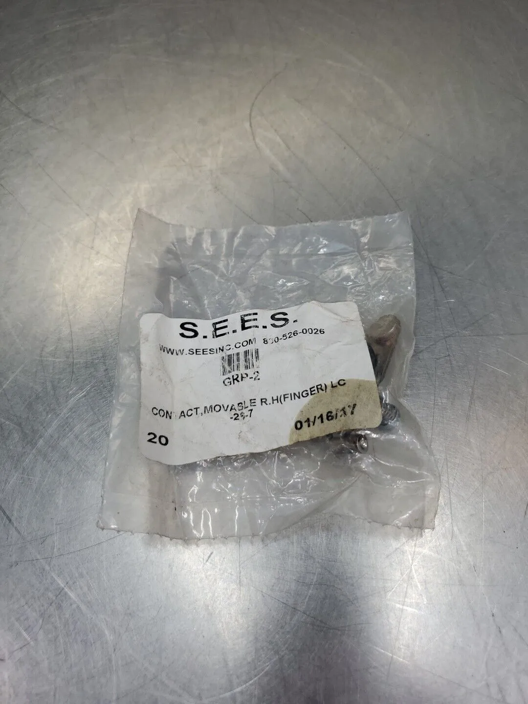 S.E.E.S. GRP-2 Movable Contact, RH(Finger) LC-26-7. 4C-35