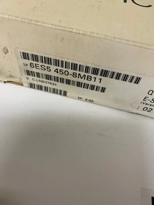 Neu Siemens Simatic S5 6ES5450-8MB11 6ES5 450-8MB11 Garantie
