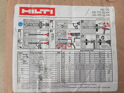 NEW HILTI KB-TZ2