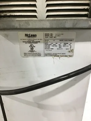McLean CR29-0416-G002 Electronic Enclosure Air Conditioner 1PH 3500/4000BTU