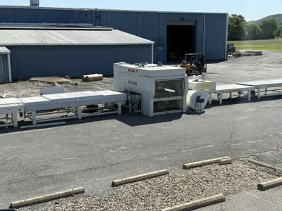 Makor Finishing Line w/ Butfering Sander, Q-One Reciprocating Sprayer, and FASTDRY Curing Oven