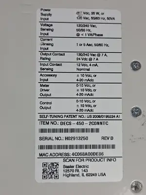 Used Basler _UNKNOWN_ Automation Control (HMI) South Carolina US | Palmetto Automation #1413500