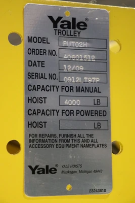 USED YALE Y80L02025D14
