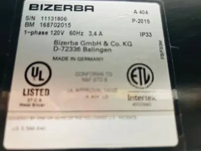 167-0572 Bizerba A404 Gen 3 Fully Automatic Slicer Stacker