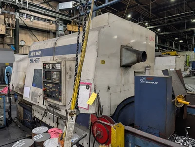 Mori Seiki SL-65 CNC Lathe 220/3/60, W/ Mori Seiki MSC-516 Control; W/ Hyd Unit; W/ Chip Conveyor;