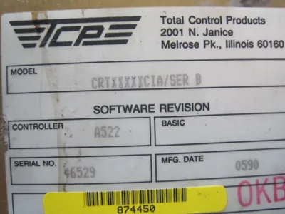 USED TOTAL CONTROL CRTXXXXXCIA SERIES B
