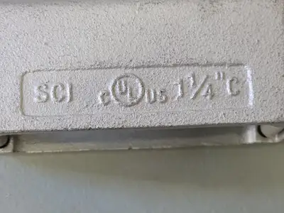 1-1/4" Type C Conduit Outlet Body