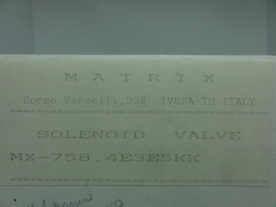 USED MATRIX MX-758.4E3E5KK