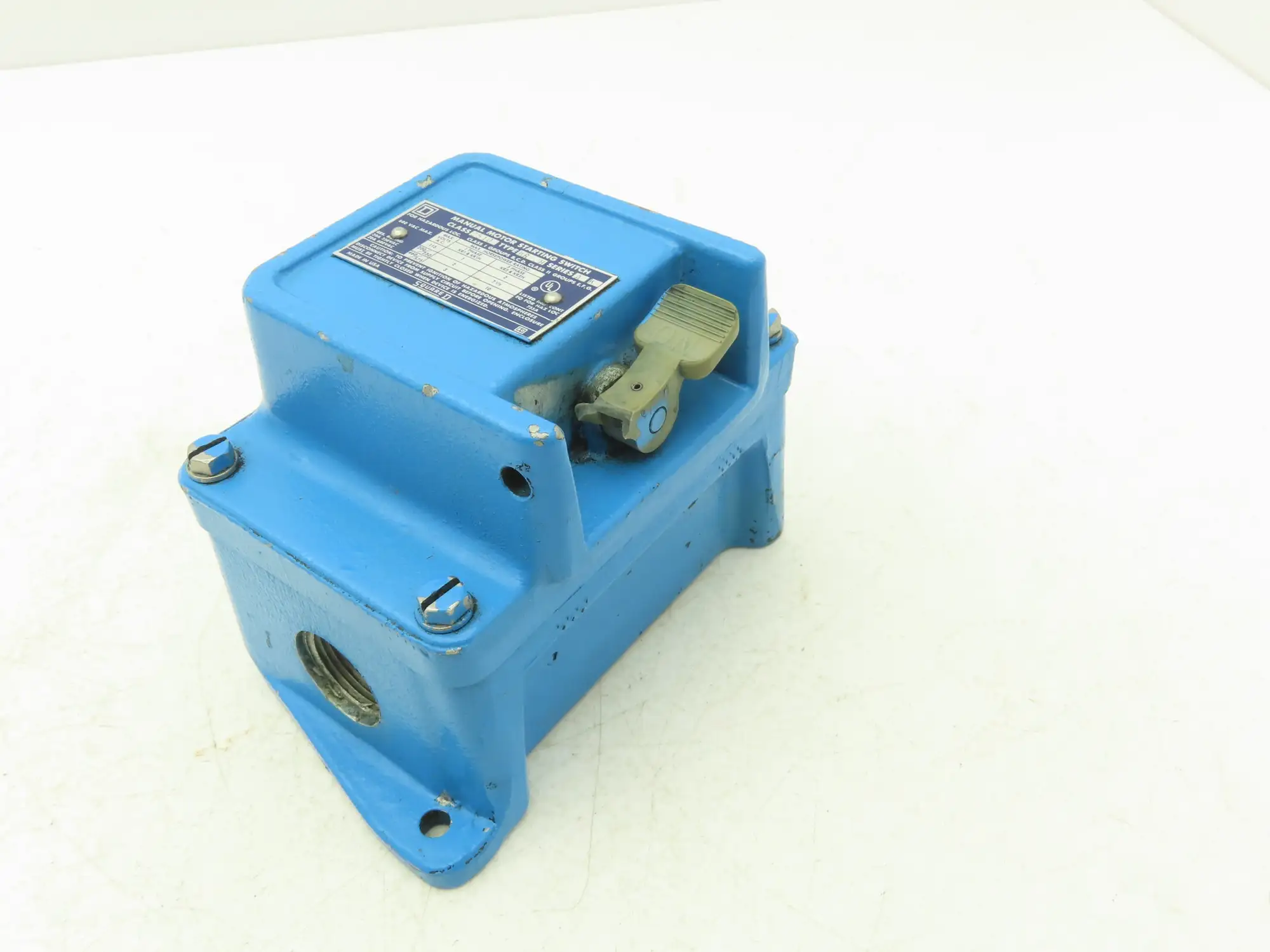 Square D 2510-KR-2H Manual Motor Start Switch Type 4 Watertight 10HP 600V 3PH