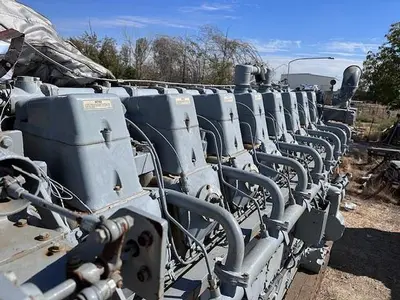 CAT G3608 / Ariel Model JGC-4 Two Stage Compressor - Cylinder Sizes 14.125" x 14.125" x 8.375" x 8.375" Less Engine