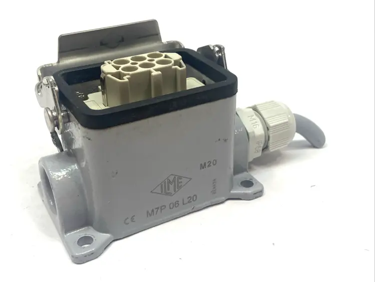 Used ILME Socket Enclosure w/ 16A 500V 6-Pin Socket Connector Accessories Michigan US | Maverick Industrial Sales #1400769