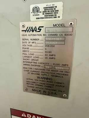2007 HAAS SL-20 Lathes, CNC | Great American Equipment Company (9)