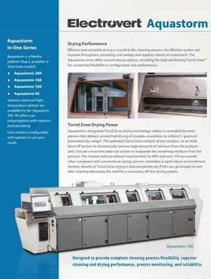 USED ELECTROVERT AQUASTORM 100