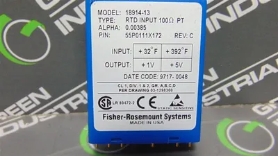 Fisher Rosemount 18914-13 RTD Input Relay 55P0111X172 Rev. C Used
