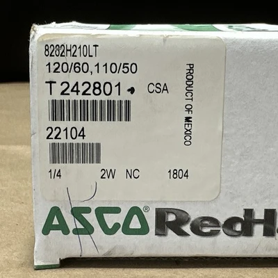 NEW ASCO 8262H210LT