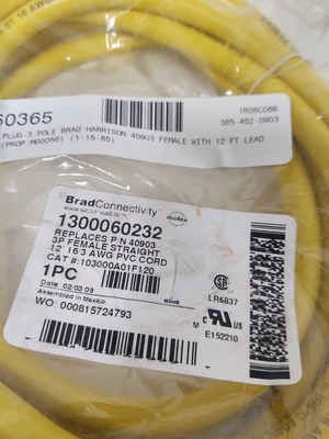 NEW WOODHEAD 103000A01F120