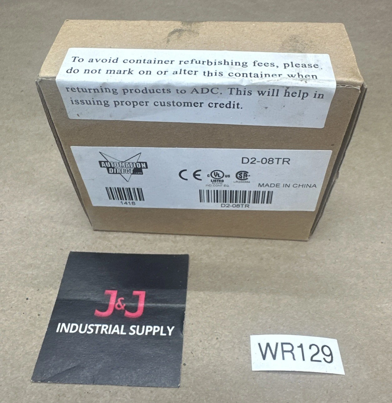 NEW AutomationDirect D2-08TR