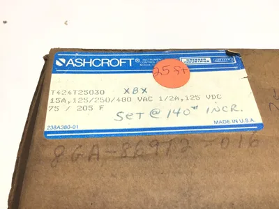 Ashcroft T424T25030 Industrial Pressure Switch 125VDC