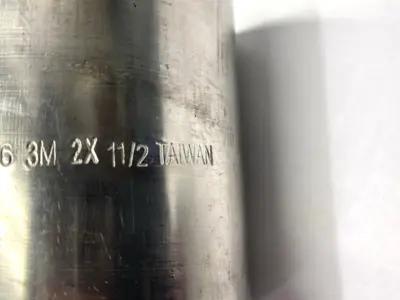 N/A | Straight High Pressure Stainless Steel Reduce Pipe Fitting 2" x 1-1/2" - New – Open box