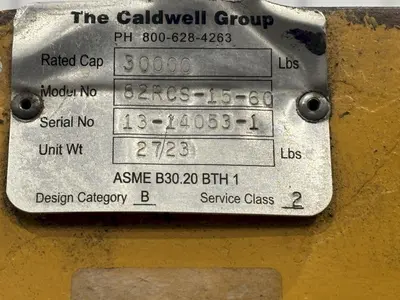 USED CALDWELL 82RCS-15-60
