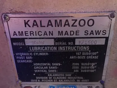 Used KALAMAZOO H9AW Horizontal Band Saws Ohio US | HGR 24 #927713
