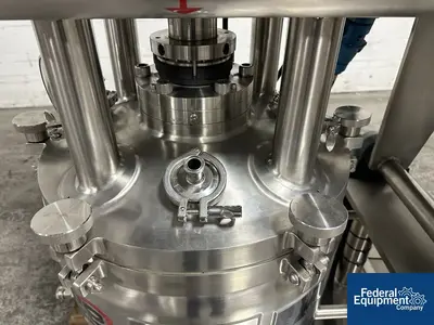 USED Lee Industries 15 Gal Lee Tri Shaft Turbo Emulsifier Reactor, 316 S/S, 30/125#