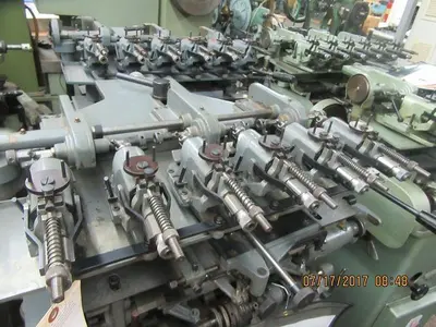 7853-385 R. Gudel Type 30, 6-Position Semi-Automatic Ring/Band Brocading/Copy Engraving Machine