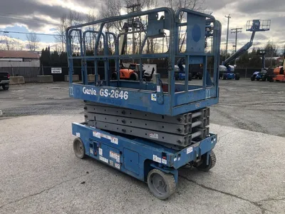 Used 2007 GENIE GS-2646 ELECTRIC SCISSOR LIFT Scissor Lifters Alberta CA | Adcock Equipment #1418068