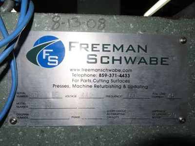 USED FREEMAN SCHWABE FREEMAN SCHWABE SR-230 PRESS