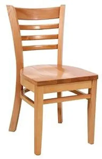 HARDWOOD CHAIR  - LIGHT NATURAL  FINISHED SEAT