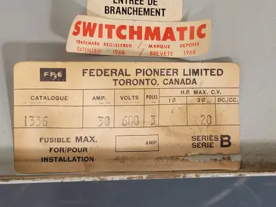 USED FEDERAL PIONEER 1336