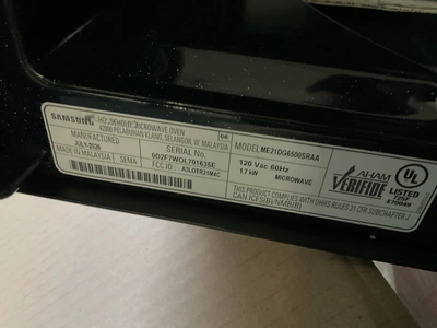 Used SAMSUNG ME21DG6500SRAA Residential Appliances Michigan US | Miedema Asset Management Group #1769194