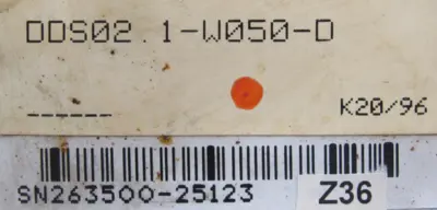 REFURBISHED INDRAMAT DDS02.1-W050-D SERVO DRIVE DSM2.1-S11-01.RS DDS021W050D