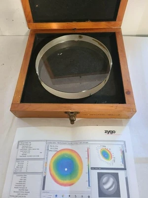 8" Optical Flat Fused Quartz Master No. 3 Accuracy 1/4 Wave