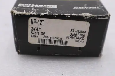 NEW OPEN BOX Sealmaster NP-12T Bearing 3/4" STOCK H927A