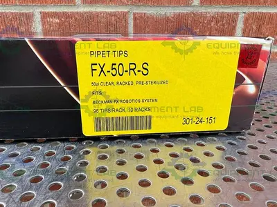 NEW LOT OF 7 - AXYGEN FX-50-R-S 50 UL CLEAR RACKED PRE STERILIZED  96 PIPET TIPS