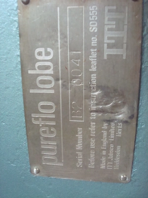 21 Lpm Itt Purflo S/S Lobe Pump B2